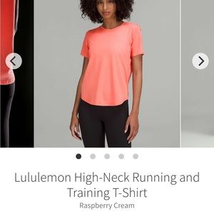 High neck running and training tee
